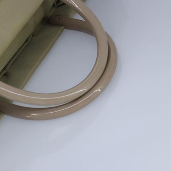 PRADA Tote Bag Nylon Plastic Beige Silver - Picture 7 of 16